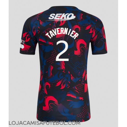 Camisa de Futebol Rangers James Tavernier #2 Equipamento Alternativo 2024-25 Manga Curta